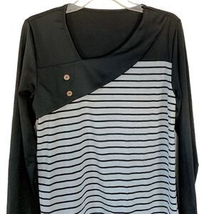 Asymmetrical Jersey Top M  NWOT